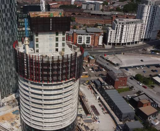August Construction Update for Three60 Manchester